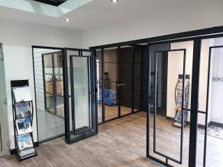bi folding steel doors