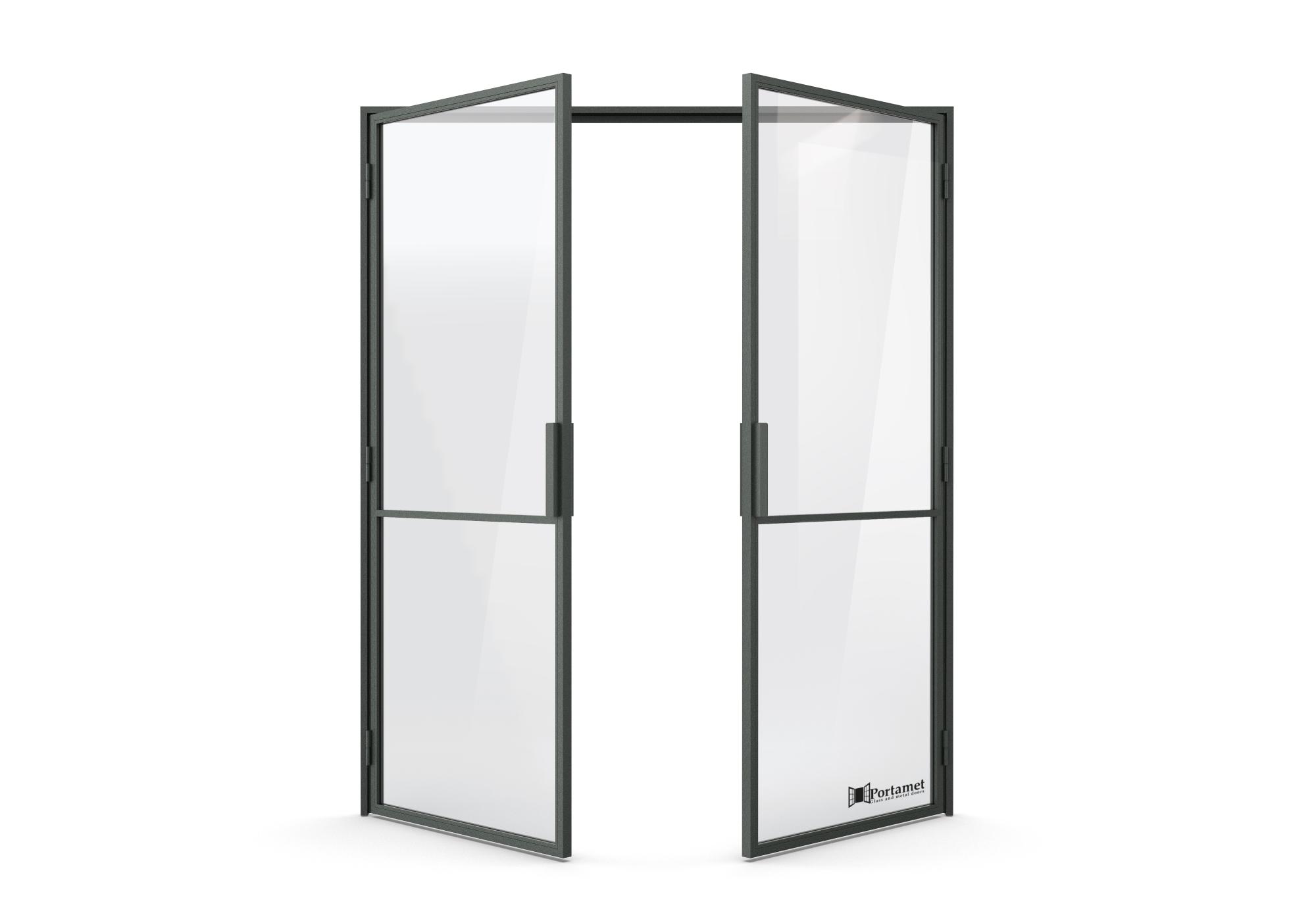 Portamet steel crittal style Marid french doors