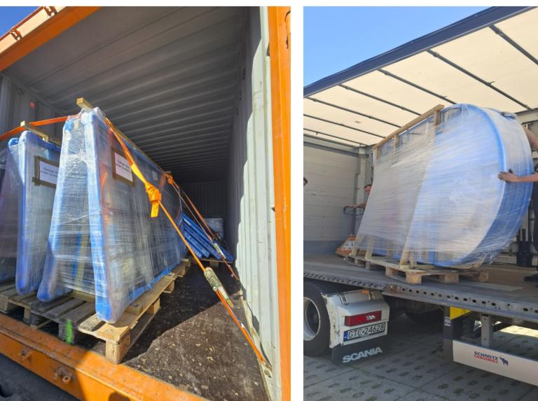 steel doors packing and shipping